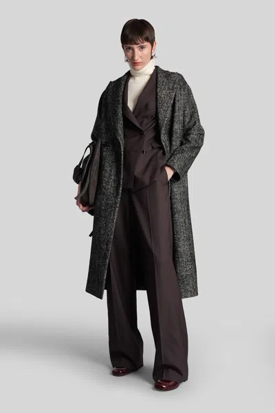 Tagliatore Wool-blend Double-breasted Blazer In Brown