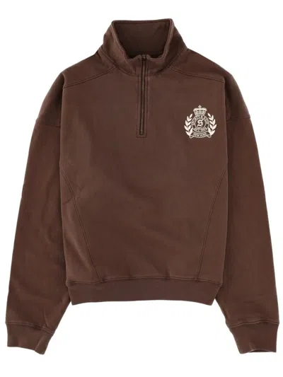 Sporty &amp; Rich Sweatshirt With Logo In Brown