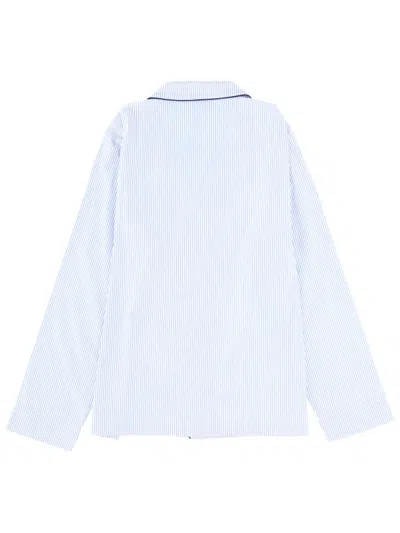 Sporty &amp; Rich Pajama Shirt In Blue