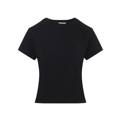 Agolde Adine Crew Neck Short Sleeve T-shirt In Black