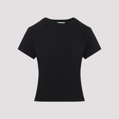 Agolde Adine Crew Neck Short Sleeve T-shirt In Black