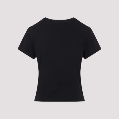 Agolde Adine Crew Neck Short Sleeve T-shirt In Black