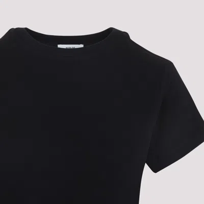 Agolde Adine Crew Neck Short Sleeve T-shirt In Black