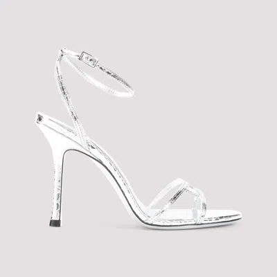 Jimmy Choo 1998 Leo Candy Wrap Leather In Silver