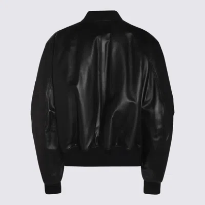 Attico Jackets Blacks And Greys In Black