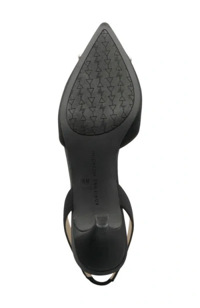 Adrienne Vittadini Suza Embellished Slingback Pump In Black