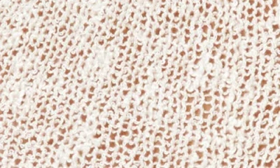 L*space Lspace Palisades Long Sleeve Sheer Cover-up Minidress In Neutral