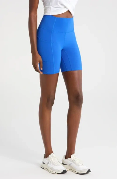 Fp Movement By Free People Fp Movement Never Better Pocket Bike Shorts In Blue