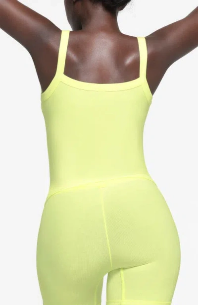 Skims Soft Lounge Scoop Neck Tank In Green