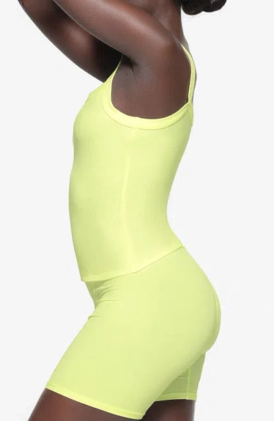 Skims Soft Lounge Scoop Neck Tank In Green