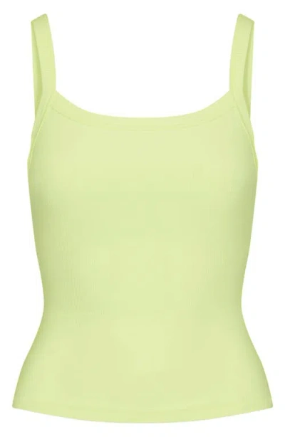 Skims Soft Lounge Scoop Neck Tank In Green