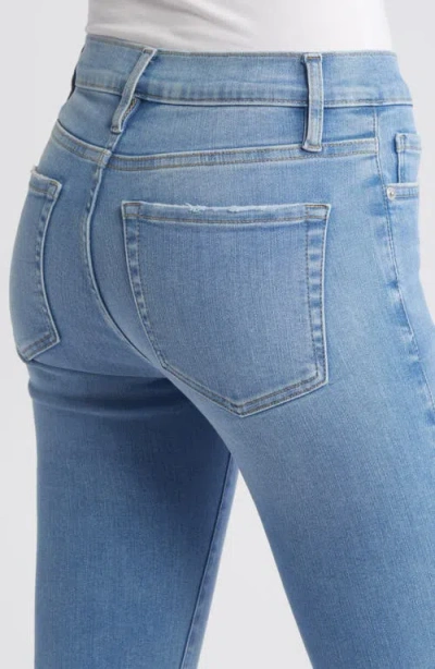 Frame Le Garcon Cropped Mid-rise Boyfriend Jeans In Blue