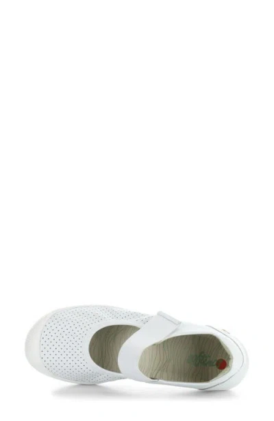 Softinos By Fly London Iglu Mary Jane Flat In White