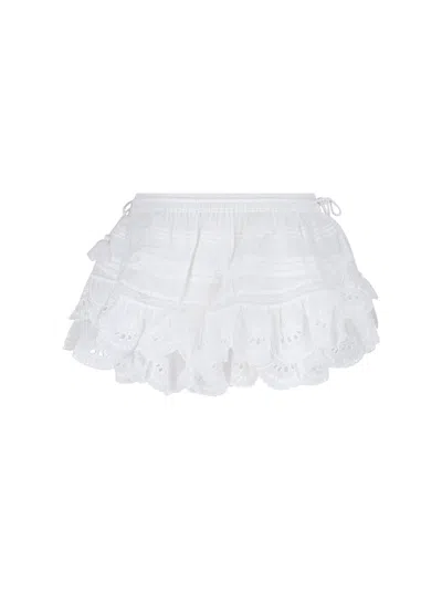 Isabel Marant Étoile Puria Organic Cotton Shorts In White