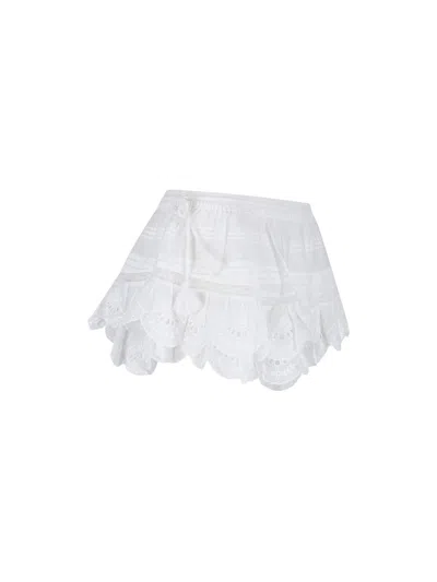 Isabel Marant Étoile Puria Organic Cotton Shorts In White