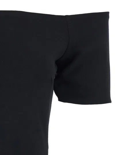 Solace London Nile Off-shoulder Maxi Dress In Black