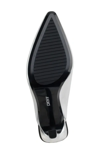 Dkny Cadena Mule In Silver