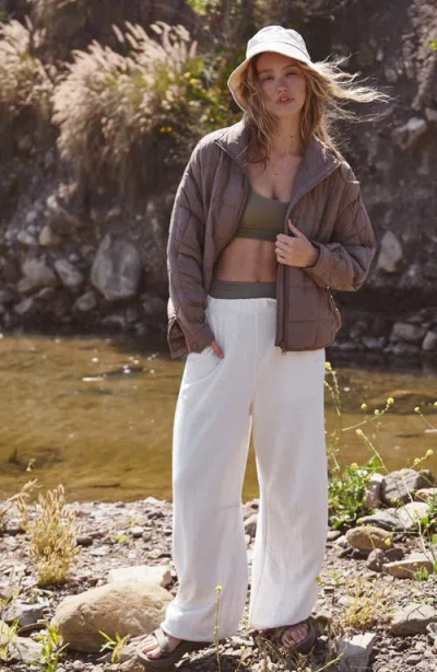 Free People Fp Movement Pippa Packable Puffer Jacket In Brown