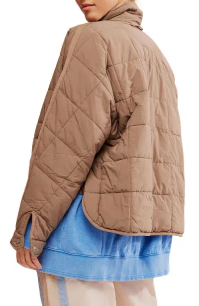 Free People Fp Movement Pippa Packable Puffer Jacket In Brown
