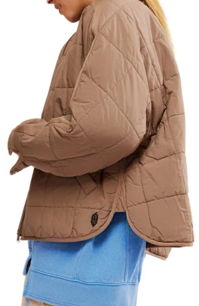 Free People Fp Movement Pippa Packable Puffer Jacket In Brown
