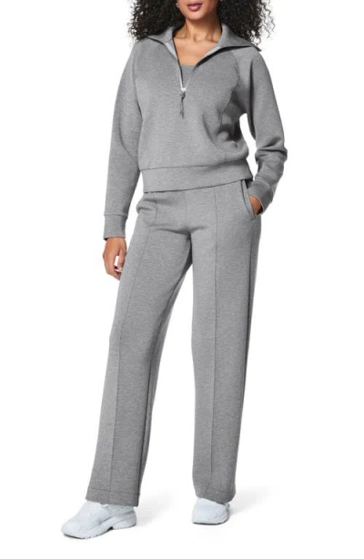 Spanx Airessentials Half Zip Sweatshirt In Gray