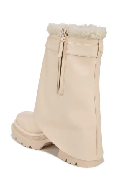 Circus Ny By Sam Edelman Noah Faux Fur Trim Platform Boot In Neutral