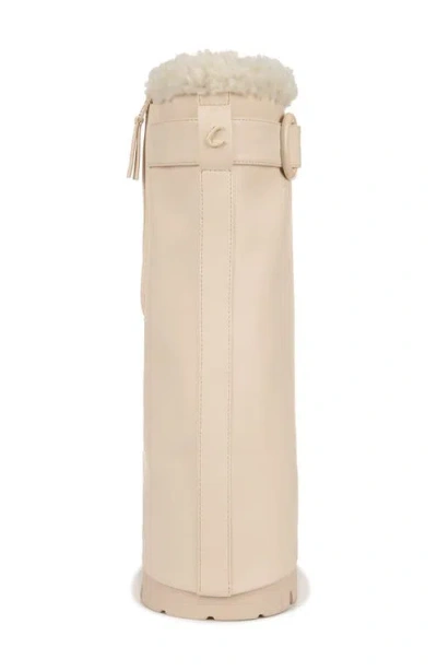 Circus Ny By Sam Edelman Noah Faux Fur Trim Platform Boot In Neutral