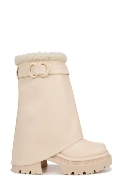 Circus Ny By Sam Edelman Noah Faux Fur Trim Platform Boot In Neutral