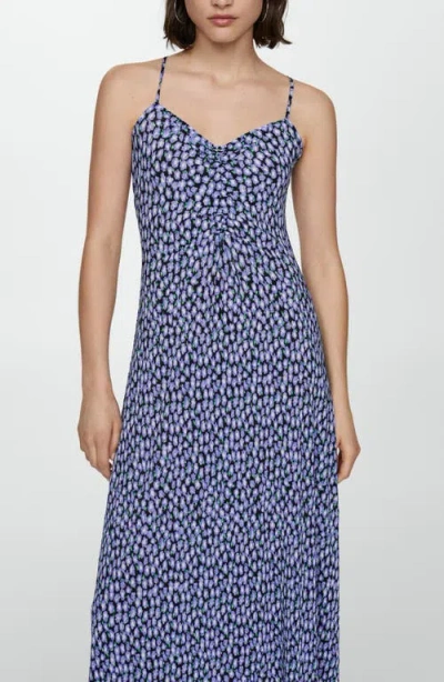 Mango Floral Midi Sundress In Multi