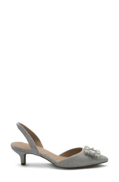 Adrienne Vittadini Suza Slingback Pump In Gray