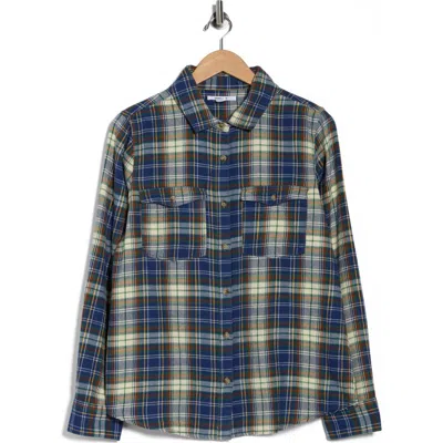 O'neill Nash Plaid Flannel Button-up Shirt In Blue