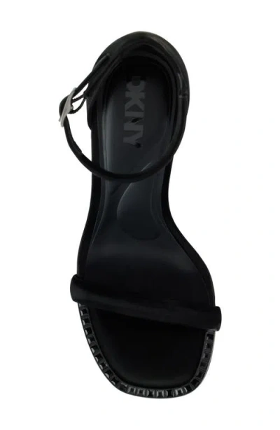 Dkny Waylin Ankle Strap Sandal In Black