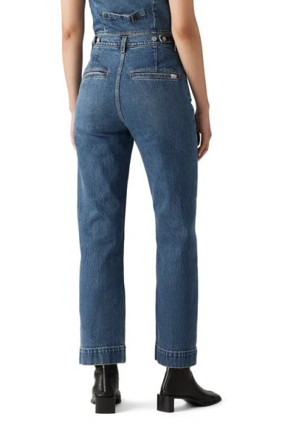 Levi's Ribcage Tailored High Waist Ankle Straight Leg Jeans In Blue
