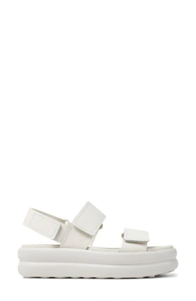 Camper Pelotas Flota Up Platform Sandal In White