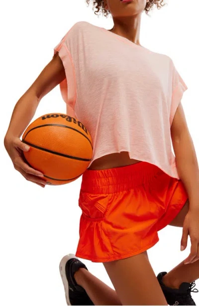 Free People Fp Movement Get Your Flirt On Shorts In Red