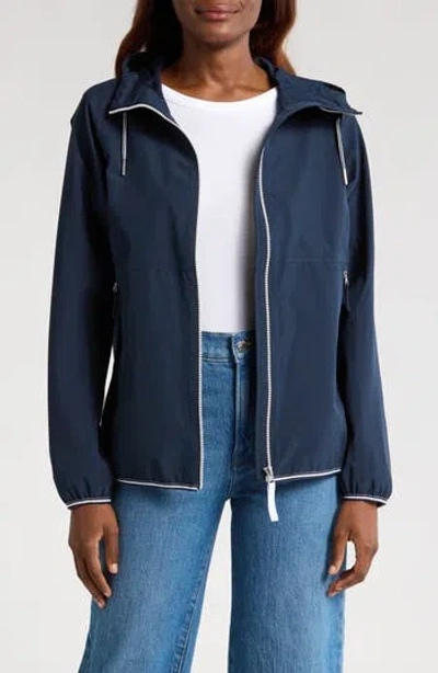 Helly Hansen Koster Waterproof Hooded Rain Jacket In Blue