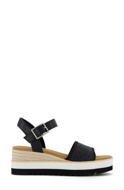 Toms Diana Platform Wedge Sandal In Black