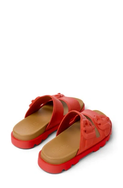 Camper Brutus Slide Sandal In Red