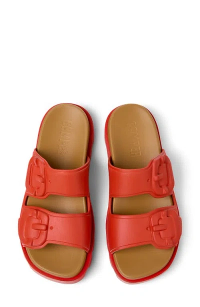 Camper Brutus Slide Sandal In Red