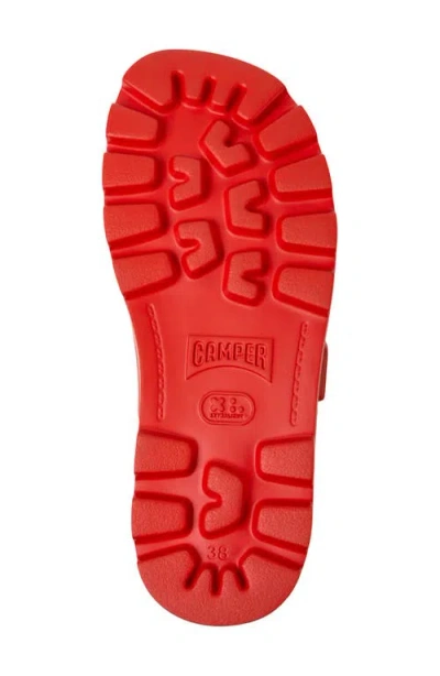 Camper Brutus Slide Sandal In Red