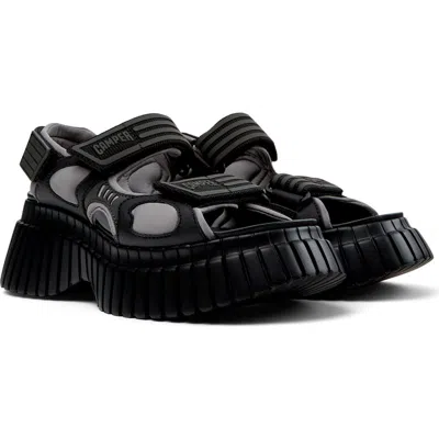 Camper Pix Bcn Platform Sandal In Black