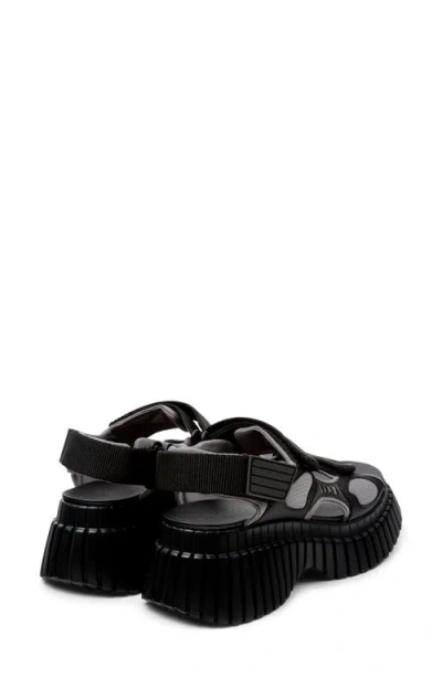 Camper Pix Bcn Platform Sandal In Black