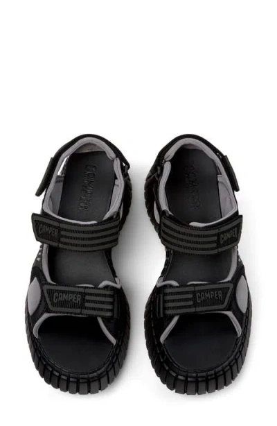 Camper Pix Bcn Platform Sandal In Black