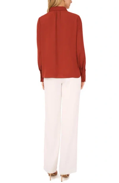 Halogen ® Clean Front Button-up Shirt In Brown