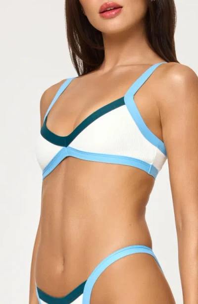 L*space Lspace Taylor Rib Bikini Top In White