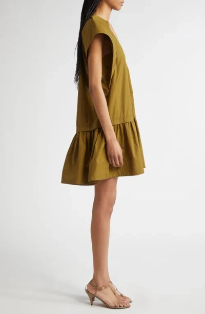 A.l.c . Ember Drop Waist Minidress In Brown