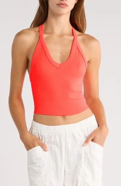 Free People Fp Movement All Clear Crop Racerback Tank In Pink