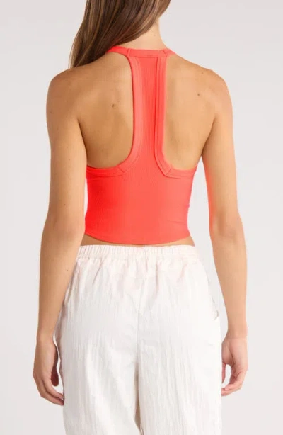 Free People Fp Movement All Clear Crop Racerback Tank In Pink