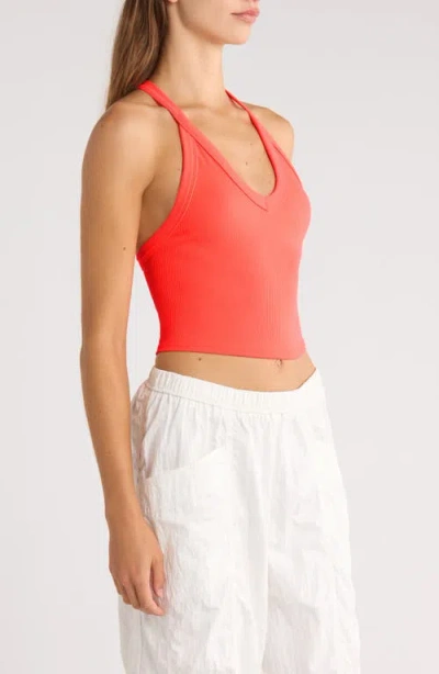 Free People Fp Movement All Clear Crop Racerback Tank In Pink