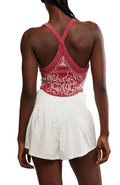 Free People Fp Movement Day Dream Crop Tank In Red
